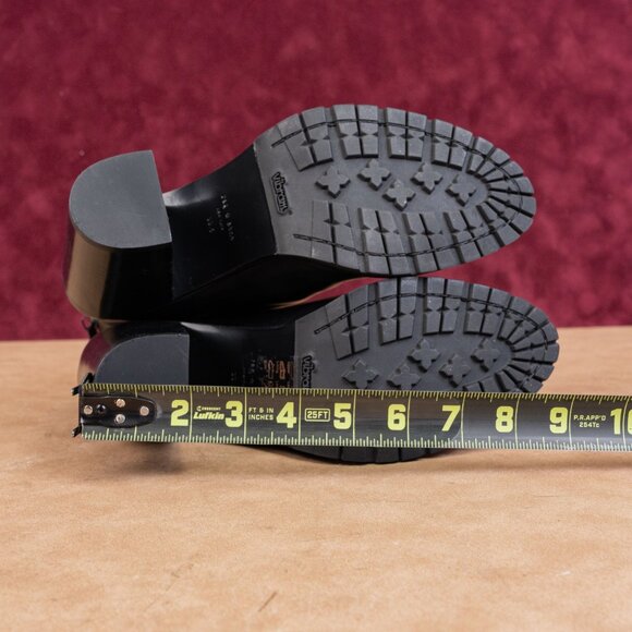rag&bone Women Newbury Western Black Leather Vibram Heel Boots size 9US EUR39.5 - Picture 5 of 8